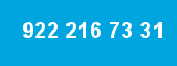 922 216 73 31 922 216 73 31